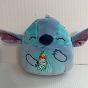 Squishmallows Disney Lilo & Stitch Stitch Holding Scrump Doll Plush